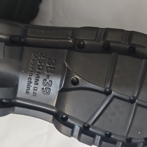 Plastic booties with cuff black - Picture 4 of 4